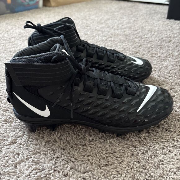 Nike Force Savage Pro 2 Football Cleats Black AH4000-002 Mens Size 11 New